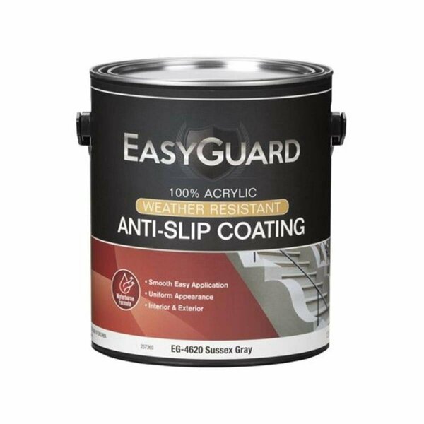 Gourmetgalley 1 gal Flat Acrylic Anti-Slip Floor Coating Sussex Gray GO3856643